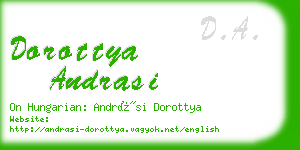 dorottya andrasi business card